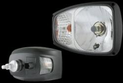 WESEM JCB Fényszóró(H4)+Helyzetjelző+Index JOBB oldal, Hátsó csavaros, Deutsche csatlakozó, 225x150mm vast. : 130mm (felfogatással 190mm) RGV1.49010 (RGV1.49010) - autoszerszam