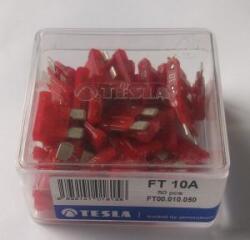 TESLA Biztosíték késes 10A - TESLA - 50db (FT00.010.050) - autoszerszam
