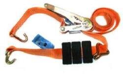  Rakományrögzítő komplett 4T 3M 5cm vastag +3db élvédő/rögzítő narancssárga gépkocsi szállító / autómentő (európai szabvány + certifikát) (GMP4T3MPHKLAW) - autoszerszam