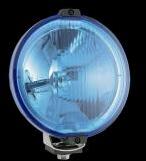 WESEM HOS2.38810. Szúrófény nagy kerek fekete műanyag házzal halványkék üveggel + 1LED 12V körhelyzetjelző 183mm átmérő 97mm mély. H3, -as izzó nélkül, de 12V T4W izzóval. 0, 15m bekötési kábellal (HOS2.388