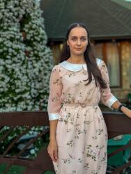 Modi style Rochie midi cu guleraș-XS