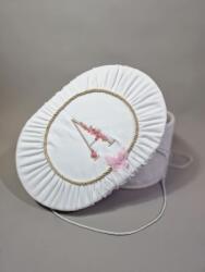 Gogofashion Cufăr botez personalizat cu inițială - Catifea elegantă. decor handmade