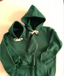 Gogofashion Set hanorace mamă fiu Robin din bumbac premium Verde smarald 4-5 ani XL