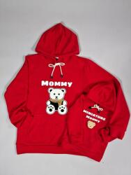 Gogofashion Set hanorace Mommy's Kids din bumbac - Confort și stil pentru mamă și copil Roșu 3-4 ani XS