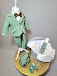 Gogofashion Trusou botez complet Luca - Set personalizat băiat cu costum elegant 7 piese 3-6 luni / 68 CM