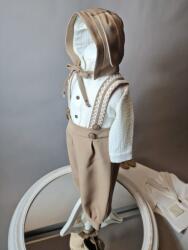 Gogofashion Costum botez 4 piese Mario - Eleganță și confort pentru micuțul tău 9-12 luni / 80 CM