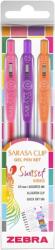 Zebra Sarasa Clip Gelpen 0, 7 Sunset vibes Set de 3 pixuri cu gel 99434 (99434)