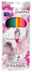 Starpak Set creioane colorate Starpak, Balerina, 12 culori
