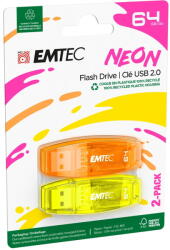 EMTEC C410 64GB USB 2.0 2-Pack (ECMMD64GC41) Memory stick