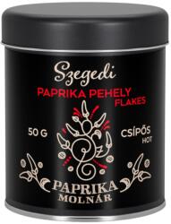 PaprikaMolnár SZEGEDI Prémium Magyar csípős fűszerpaprika pehely 50 g/fémdoboz
