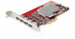 StarTech - 4 portos USB-A PCIe kártya, USB 3.2 10Gbps - P10Q4A-USB-CARD (P10Q4A-USB-CARD)
