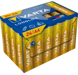 VARTA 4106301134 Longlife AA (LR06) ceruzaelem 24db/csomag (műanyagmentes csomagolás) (4106301134) - officedepot
