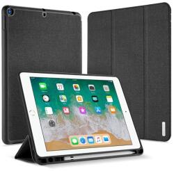 Dux Ducis Domo Apple IPAD 9.7 (2018) tok álló (aktív Flip, TRIFOLD Apple Pencil tartó, textil minta) fekete (GP-86230)