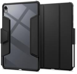 Spigen Samsung Galaxy Tab S11 5G (SM-X736B) air skin pro tok álló, eco bőr hatású (flip, ceruza tartó) fekete (ACS10216)