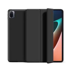 Gigapack Xiaomi Pad 5 tok (álló, bőr hatású, aktív flip, trifold, fekete) (GP-132340)
