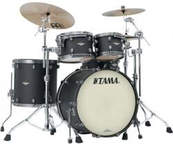 Tama Starclassic Maple Lacquer Shell Kit 4 pcs - Flat Black/Smoked Black Nickel HW