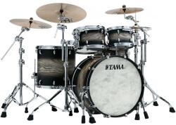 Tama STAR Walnut Shell Kit 4pcs - Satin Black Japanese Sen Burst/Chrome HW