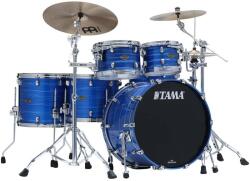 Tama Starclassic Walnut/Birch Lacquer Shell Kit 5 pcs - Lacquer Ocean Blue Ripple/Chrome HW