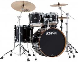 Tama Starclassic Performer Shell Kit 4 pcs - Piano Black/Chrome HW
