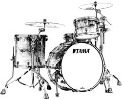 Tama Starclassic Maple Exotic Shell Kit 3 pcs - Marine Shoreline Movingui Fade/Smoked Black Nickel HW