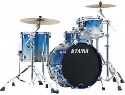 Tama Starclassic Walnut/Birch Lacquer Shell Kit 3 pcs - Molten Blue Ice Fade/Chrome HW