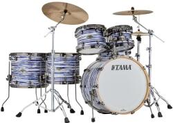 Tama Starclassic Walnut/Birch Duracover Wrap Shell Kit 5 pcs - Blue & White Oyster/Black Nickel HW