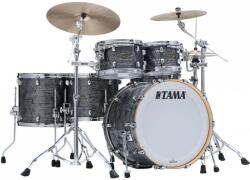 Tama Starclassic Walnut/Birch Duracover Wrap Shell Kit 5 pcs - Charcoal Onyx/Chrome HW