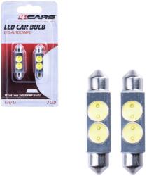 4Cars LED izzó HQ T11x41MM 2X0.5W HP white, 2 db (96863)