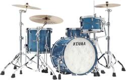 Tama STAR Maple Shell Kit 3 pcs - Ocean Blue Curly Maple/Chrome HW