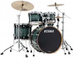 Tama Starclassic Performer Shell Kit 4 pcs - Molten Steel Blue Burst/Chrome HW