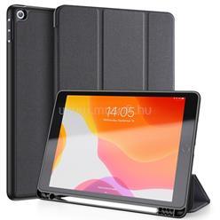 Dux Ducis IPAD 10.2 (2021) / 10.2 (2020) / 10.2 (2019) DOMO tok álló, bőr hatású aktív FLIP, ceruza tartó, FEKETE (GP-91042) (GP-91042)