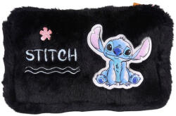 PASO Stitch szőrmés szögletes tolltartó - Black (DS25GG-045) (DS25GG-045)