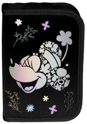 PASO Minnie Mouse kihajtható tolltartó - Black, Flower (DM25RR-P001BW) (DM25RR-P001BW)