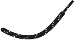 Regatta Laces x10 cipőfűző Markolat hossza: 120 cm / fekete/fehér