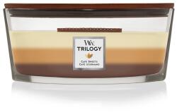 WoodWick Trilogy Café Édességek gyertyahajó