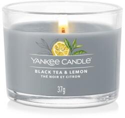 Yankee Candle Gyertya üvegtöltésű Fogadelmi Gyertya Fekete Tea és Citrom