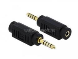 Delock 4, 4 mm-es, 5 tűs sztereó jack apa 3, 5 mm-es, 3 tűs sztereó jack anya átalakító (DL65994) (DL65994)