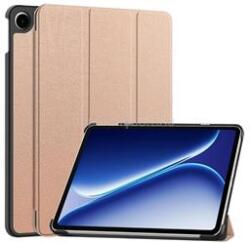 Gigapack OnePlus Pad Go 2 5G / Pad Go 2 WiFi GIGAPACK Tok álló, bőr hatású aktív FLIP, asztali tartó, ROZÉARANY (GP-182577) (GP-182577)