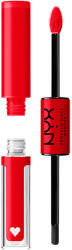 NYX Cosmetics Shine Loud High Shine Lip Color kétvégű ajakrúzs, Rebel In Red - 1 db