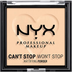 NYX Professional Makeup Can't Stop Won't Stop mattító púder, Light
