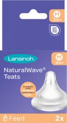 Lansinoh közepes folyású etetőcumi, M, 3 hónapos kortól - 2 db