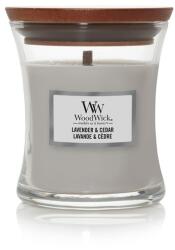 WoodWick Levendula és Cédrus gyertya, kicsi