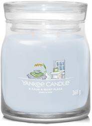 Yankee Candle Gyertya Nyugodt és Csendes Hely, Signature Közepes