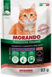 Morando állateledel macskáknak tonhallal és lazaccal - 85 g