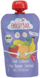 Fruchtbar Bio gyümölcspüré kiwi - eper - körte - banán 6 hónapos kortól - 100 g