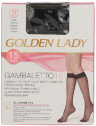 Golden Lady Gambaletto térdfix 15 Den fekete - 2 db