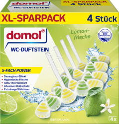 Domol Power Lemon Frische WC-illatosító 4x55g - 220 g