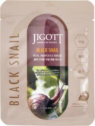 Jigott Real Ampoule öregedésgátló maszk fekete csiga kivonattal - 27 ml