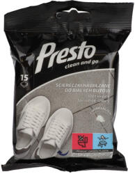 Presto nedves cipőtörlő fehér 15 db-os