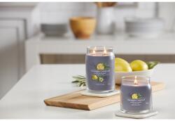 Yankee Candle Gyertya Fekete Tea és Citrom Signature Közepes Erősségű